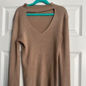 Ambiance tan long sleeve shirt: Size medium